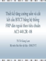 Thiết kế tăng cường cầu BTCT bằng dán FRP