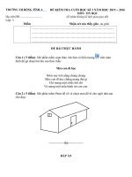 De thi tin hoc lop 3 hoc ky II nam hoc 2015 2016