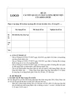 đề án quản lý chất lượng bệnh viện