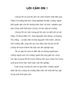 Mẫu viết lời cảm ơn luận văn tốt nghiệp