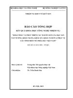 Báo cáo tổng hợp kết quả khoa học công nghệ nhiệm vụ khai thác và phát triển các nguồn gen lúa đặc sản tan nươ khẩu mang khẩu ký khẩu nẩm pua phục vụ các tỉnh miền núi phía bắc việt nam