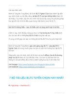 7 bộ tài LIỆU IELTS HAY NHẤT DÀNH CHO mọi NGƯỜI