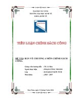 Bàn về Thực hiện chính sách công