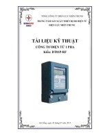 TÀI LIỆU KỸ THUẬT CÔNG TƠ ĐIỆN TỬ 1 PHA