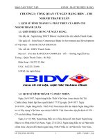 BÁO cáo THỰC tập tài chính ngân hàng: Ngân hàng TMCP Đầu tư và phát triển chi nhánh Thanh Xuân