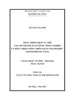 Phát triển dịch vụ thẻ tại chi nhánh ngân hàng nông nghiệp và phát triển nông thôn quận thanh khê   thành phố đà nẵng