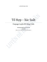 chuyên đề tổ hợp xác suất