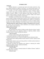 Morality education for children of farmers’ families in ninh binh province at present