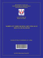 Nghiên cứu thiết kế băng thử công suất kéo của xe hai bánh