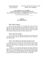 quy chế quản lý tài chính quỹ phát triển khoa học công nghệ vĩnh phúc