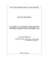 Vai trò của an sinh xã hội đối với tiến bộ xã hội ở Việt Nam hiện nay