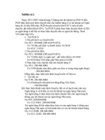 Các dạng bài tập kế toán ngân hàng có lời giải