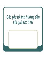 Bài giảng dịch tễ học   bài 6  các yếu tố ảnh hưởng đến kết quả nguyên cứu dịch tễ học