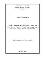 Thiết kế câu hỏi, bài tập đánh giá năng lực học sinh trong dạy học chương 2 tính quy luật của hiện tượng di truyền   sinh học 12 trung học phổ thông 