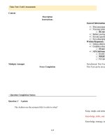 TRAINING AND DEVELOPING  Unit i assessment