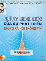 Ebook những thách thức của sự phát triển trong xã hội thông tin  phần 1