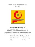 Báo cáo Bài tập lớn Kĩ thuật số : Thiết kế mạch đo tần số