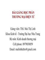 Bài giảng học phần thương mại điện tử  ths  mai thị linh
