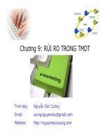 bài giảng thương mại điện tử  chương 9   rủi ro trong thương mại điện tử