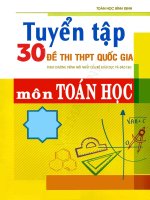 tuyển tập đề thi thử thpt môn toán bình định năm 2016