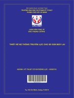 Thiết kế hệ thống truyền lực cho xe gắn máy lai