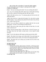 De cuong và trả lời cơ sở hệ thống tự động