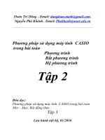 Phương pháp sử dụng máy tính casio giải toán tập 2