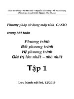 Phương pháp sử dụng máy tính casio giải toán
