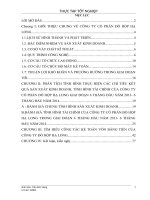 Đánh giá tình hình kết quả hoạt động sản xuất kinh doanh, tình hình tài chính và tìm hiểu công tác kế toán vốn bằng tiền của công ty cổ phần đồ hộp hạ long trong giai đoạn 6 tháng đầu năm 2013  6 tháng đầu năm 2014  