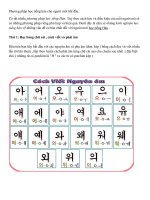 Phương pháp học tiếng hàn cho người mới bắt đầu