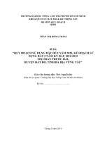 quy hoạch kế hoạch sử dung đất thị trấn phước hải, huyện đất đỏ, tỉnh bà rịa vũng tàu