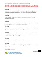 ĐỀ THI IELTS WRITING 2014 FULL