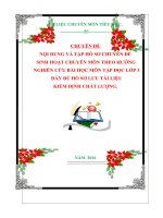 CHUYÊN ĐỀ NỘI DUNG VÀ TẬP HỒ SƠ CHUYÊN ĐỀ SINH HOẠT CHUYÊN MÔN THEO HƯỚNG NGHIÊN CỨU BÀI HỌC MÔN TẬP ĐỌC LỚP 3   ĐẦY ĐỦ HỒ SƠ LƯU TÀI LIỆU  KIỂM ĐỊNH CHẤT LƯỢNG