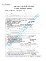 bai luyen tap ve cau dieu kien hay co dap an exercises on conditional sentences