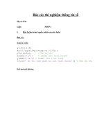 Báo cáo thí nghiệm thông tin số đại học Bách Khoa Hà Nội