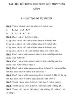 Tài liệu bồi dưỡng HSG toán 4 