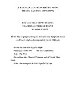 Một số giải pháp nâng cao hiệu quả hoạt động kinh doanh của công ty cổ phần thương mại và vận tải nhật anh 