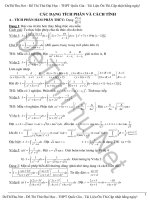 Các phương pháp giải toán tích phân lớp 12