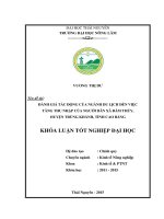 Đánh giá tác động của ngành du lịch đến việc tăng thu nhập của người dân xã Đàm Thủy  Huyện Trùng Khánh  Tỉnh Cao Bằng