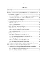 Một số biện pháp nhằm nâng cao hiệu quả hoạt động giao nhận hàng hóa nhập khẩu tại công ty TNHH thương mại và vận tải quý long 