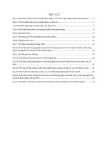 Câu hỏi đề cương ôn tập về dầu mỏ