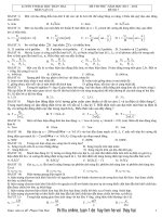 Đề thi thử số 7 năm 2016 môn vật lý 