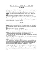 Đề thi học kì II môn GDCD năm học 2016  Lớp7 có đap án