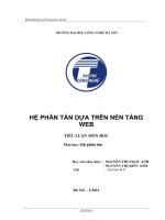 Tiểu Luận Hệ Phân Tán Dựa Trên Nền Tảng Web