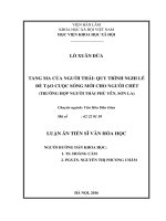 Tang ma của người Thái: Quy trình nghi lễ để tạo cuộc sống mới cho người chết (trường hợp người Thái Phù Yên, Sơn La)