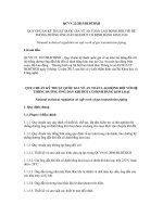 quy chuẩn an toàn đối với hệ thống đường ống dẫn khí đốt cố định