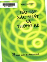 bài tập xác suất thống kê 