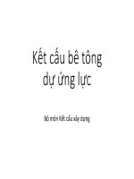Bài giảng bê tông dự ứng lực