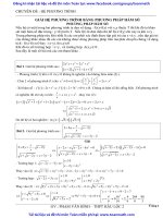 Giải phương trình bằng Phương pháp Hàm số ...Hay cho ôn luyện thi đại hoc và học sinh giỏi