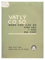 Ebook vật lý cơ sở dùng cho cán bộ sinh học, y học, địa chất  phần 1